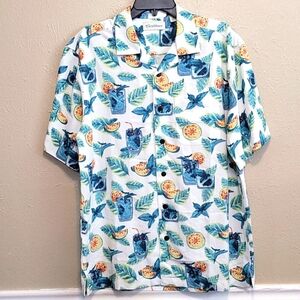 Caribbean Hawaiian Shirt for Men, Sz:‎ M Casual Beach Spring Summer